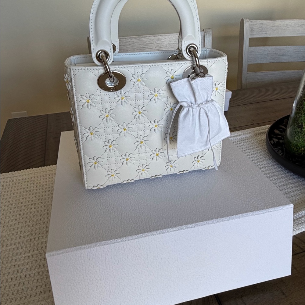 NWT. Limited Edition Small Lady Dior Bag with Strap - Picture 3 of 10